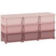 image 1 of HOMCOM Kids Storage Units with Drawers 3 Tier Chest Dresser Tower Pink | 113 x 37 x 56.5 cm