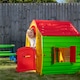 image 2 of 1.09m Yellow & Red Kids Indoor Outdoor Plastic Wendy House Magical Playhouse