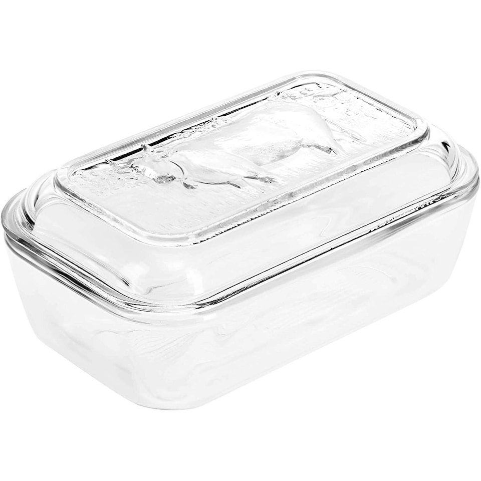 image 1 of Luminarc Cow Butter Dish - Clear - One Size