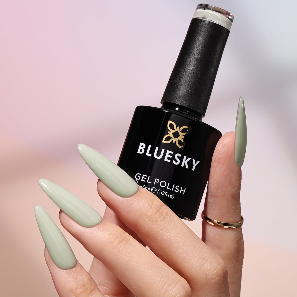 image 1 of Bluesky Green Gel Polish - Gentle Grass 10ml | Green | Gentle Grass | 10[en_GB] milliliter
