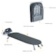 image 2 of Gr8 Home Grey Foldable Table Top Ironing Board Compact Space Saving with Cover Iron Rest