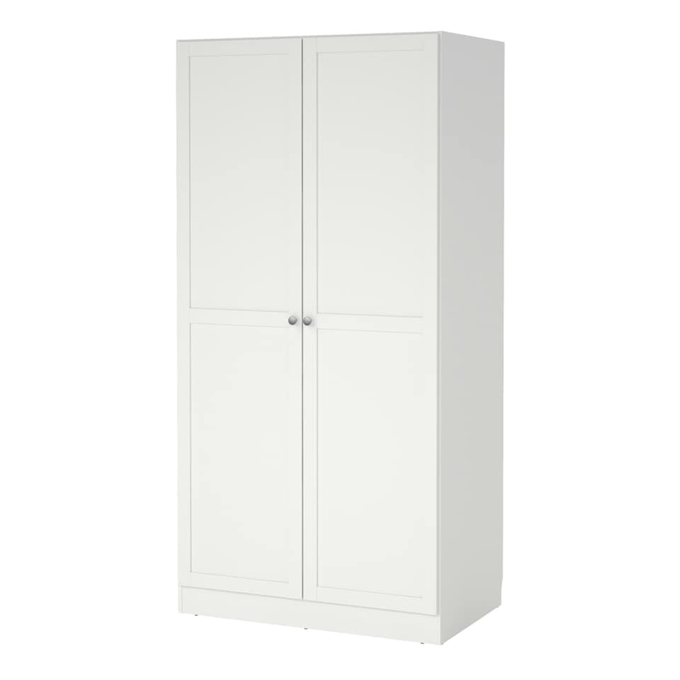image 1 of Brande Wardrobe with 2 Frame Doors in White