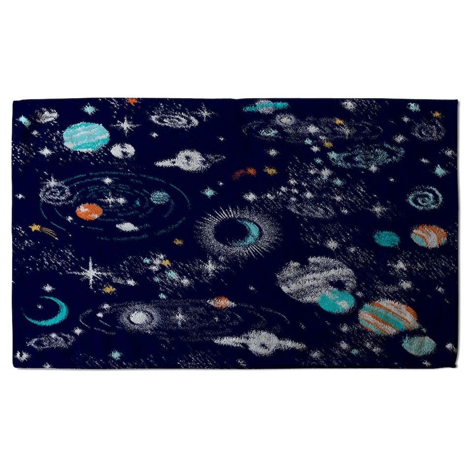 image 1 of Space Galaxy constellation (Kitchen Towel)