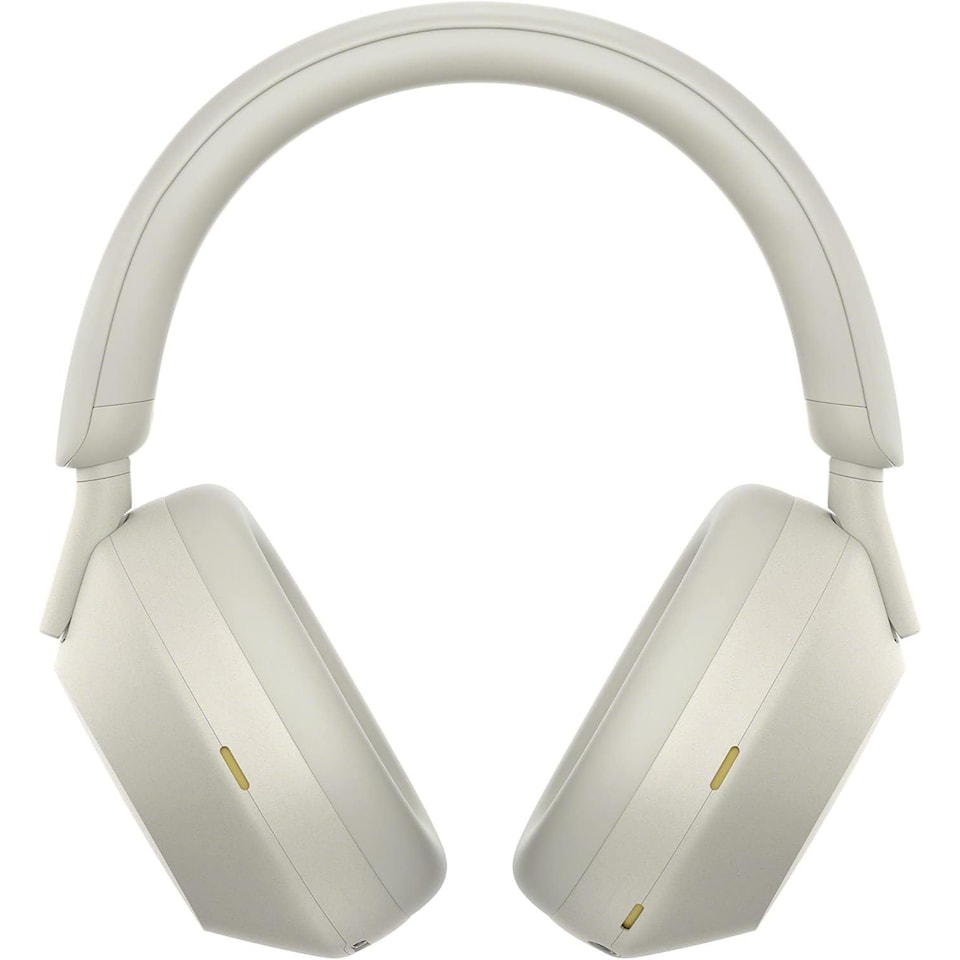 image 1 of Sony WH-1000XM5 Wireless Noise Cancelling Headphones Silver Hard Case