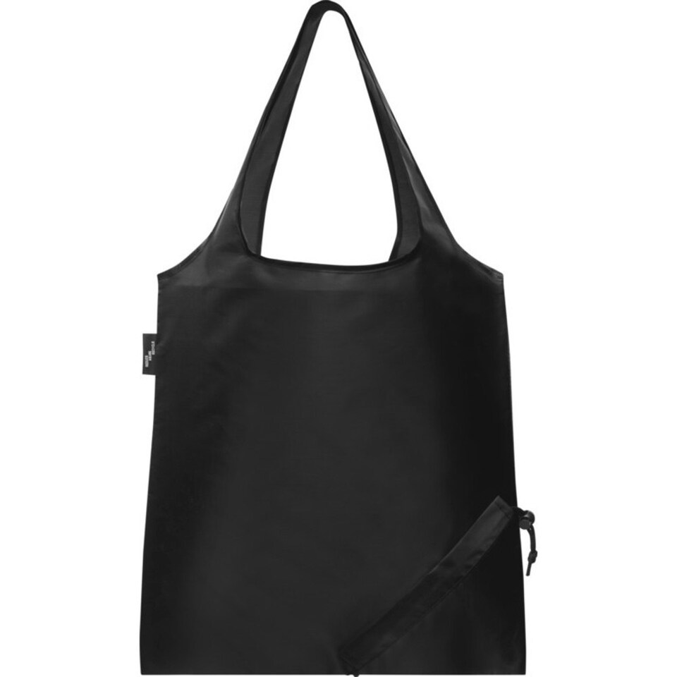 image 1 of Bullet Sabia Recycled Packaway Tote Bag - Black - One Size Black