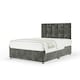 image 1 of Neptune Spring Charcoal Chenille Divan Set And Pearl Headboard Single