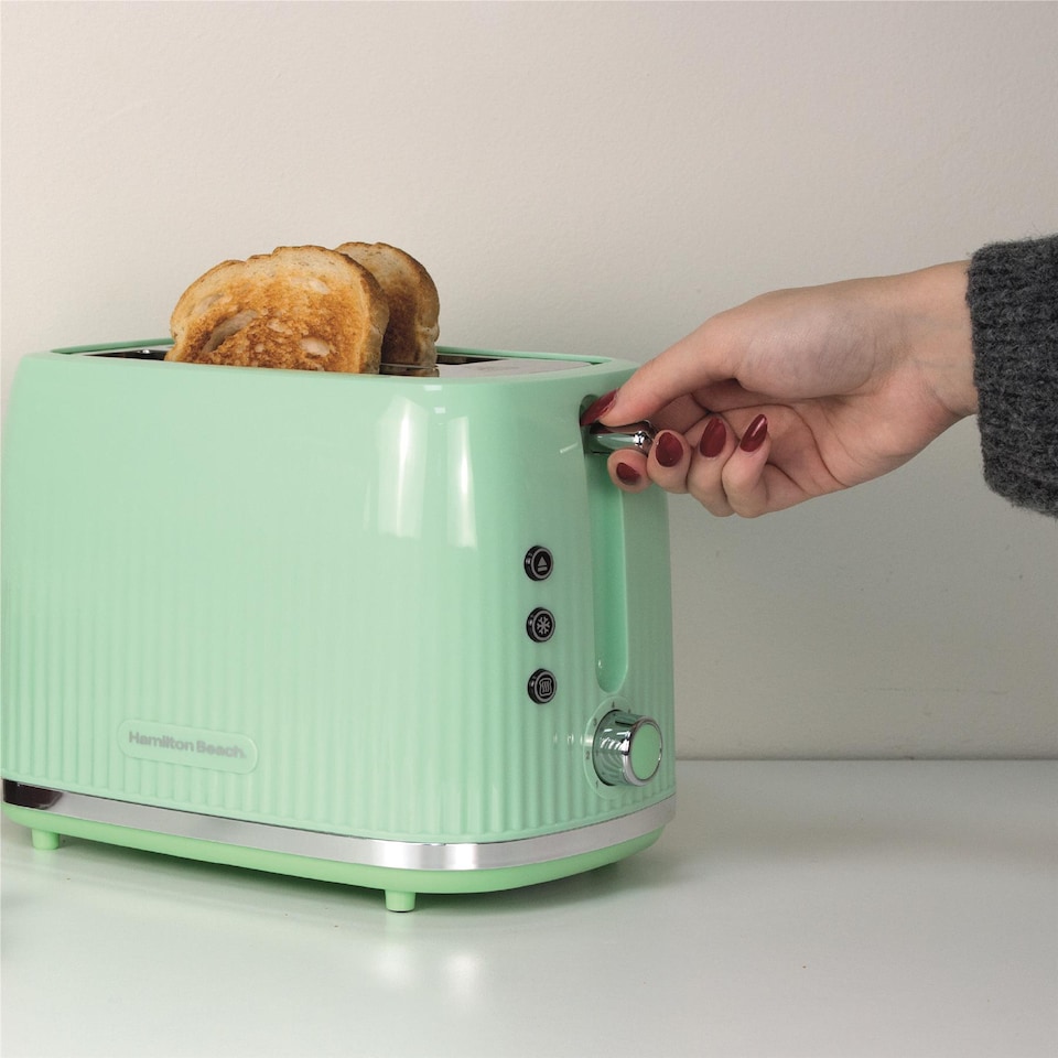 image 1 of Hamilton Beach Miami Kettle, Toaster & Microwave Set - Mojito Mint