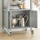 image 9 of SoBuy FKW22-HG,Stainless Steel Top Kitchen Trolley Microwave Stand on Wheels