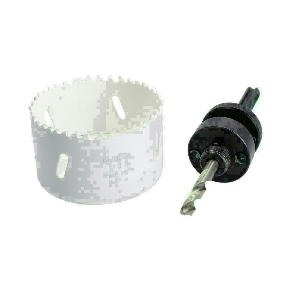 image 1 of Metric 73mm HSS Hole Saw Holesaw Bi-Metal Cutter with SDS Plus Arbor Adaptor