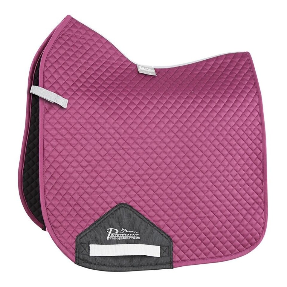 image 1 of Shires Performance Dressage Saddlecloth Red | Size: 17-18 Inch
Colour: Raspberry
