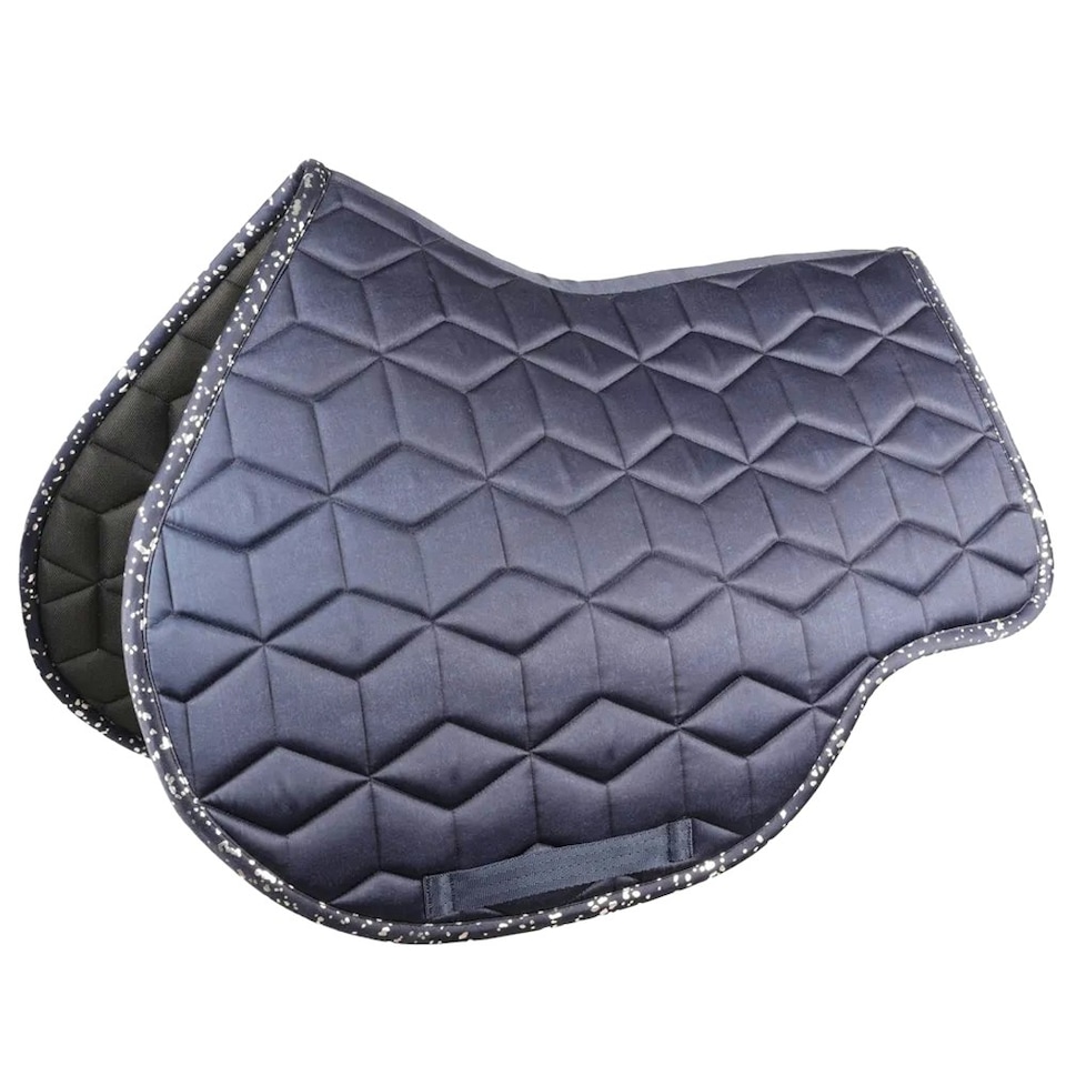 image 1 of Hy Elevate Allure Horse Saddlepad - Navy/Gun Metal - Cob/Full