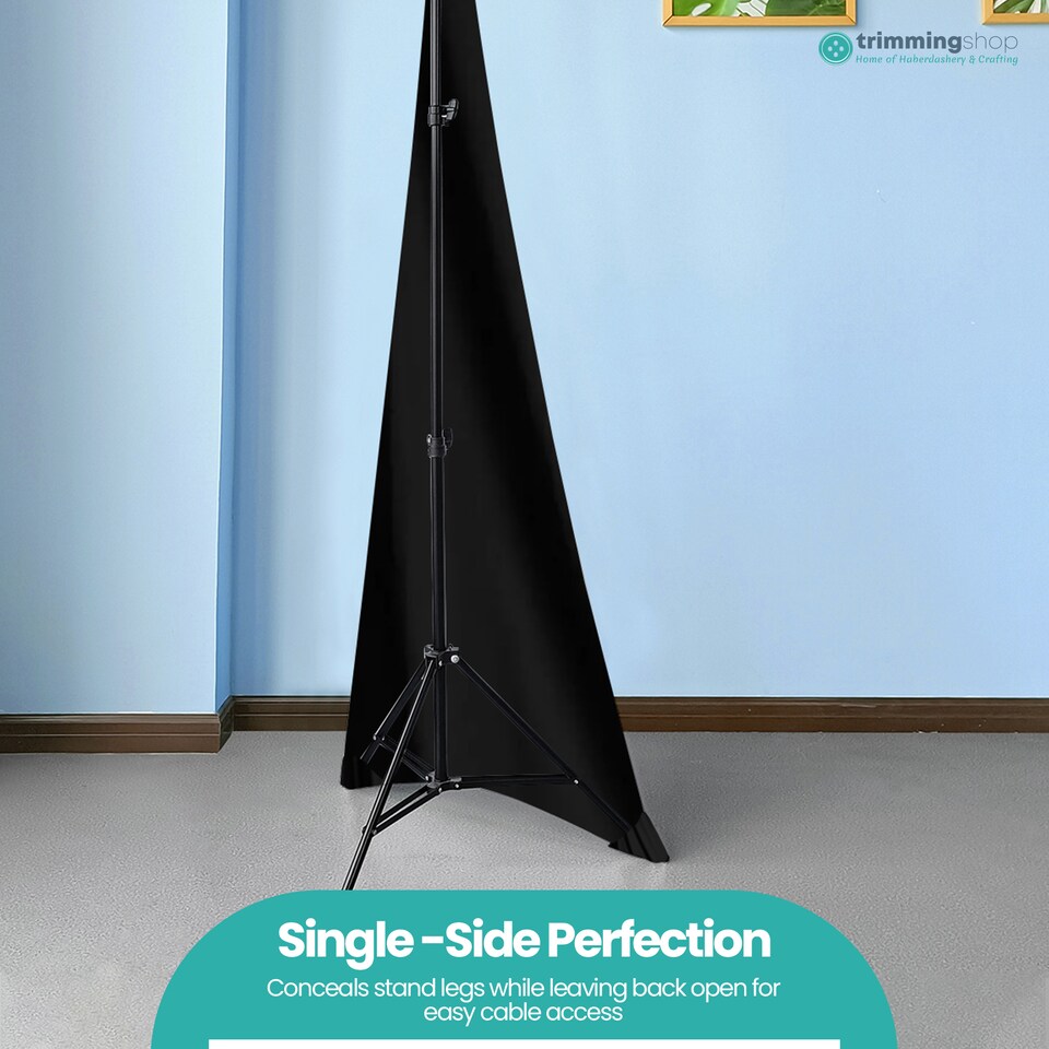 image 1 of Single-Sided Stretch Tripod Speaker DJ Stand Cover - Pack of 1