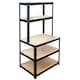 image 1 of TekBox Boltless Garage Shelving Rack with Worktop