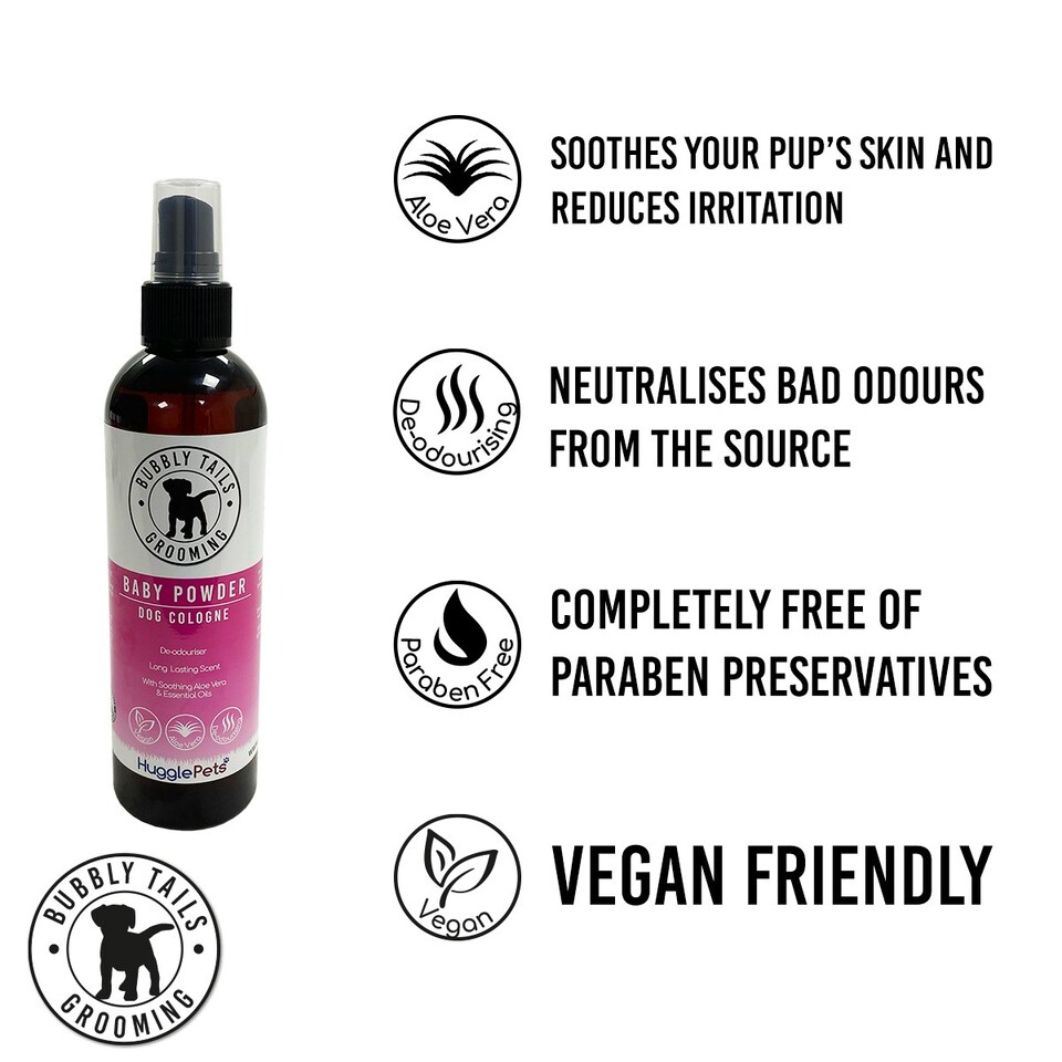 image 1 of HugglePets Bubbly Tails Dog Cologne - Baby Powder