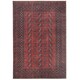 image 1 of KUKOON Distressed Red Traditional Persian Non Slip Washable Low Pile Rug 80cm x 150cm Red