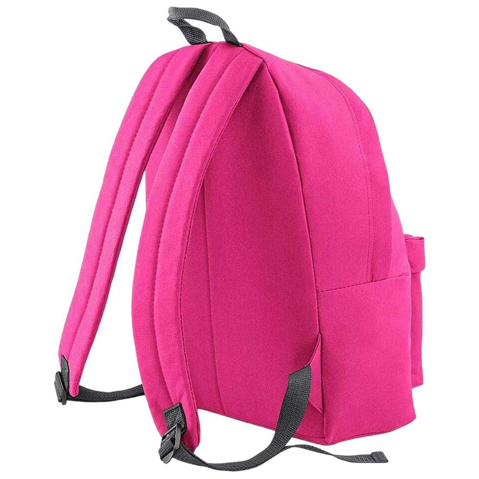 image 1 of Bagbase Original Plain Backpack - Fuchsia/Graphite Grey - One Size
