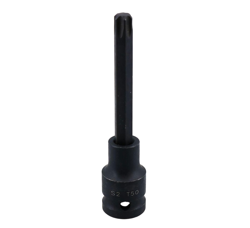 image 1 of 1/2" Drive T50 Extra Long 100mm Male Torx Star Impact Socket