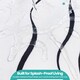 image 7 of Geometric Design Polyester Shower Curtain with 12 Hooks - 180x200cm