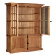image 4 of Stylish Cabinet With 3 Upper Shelves, Versatile Design Storage Cabinet, Eco Friendly Wooden Bedisde Cabinet Brown