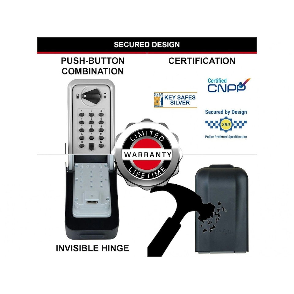 image 1 of Master Lock 5426 Sbd Key Lock Box - Multi Colour - One Size | Multi