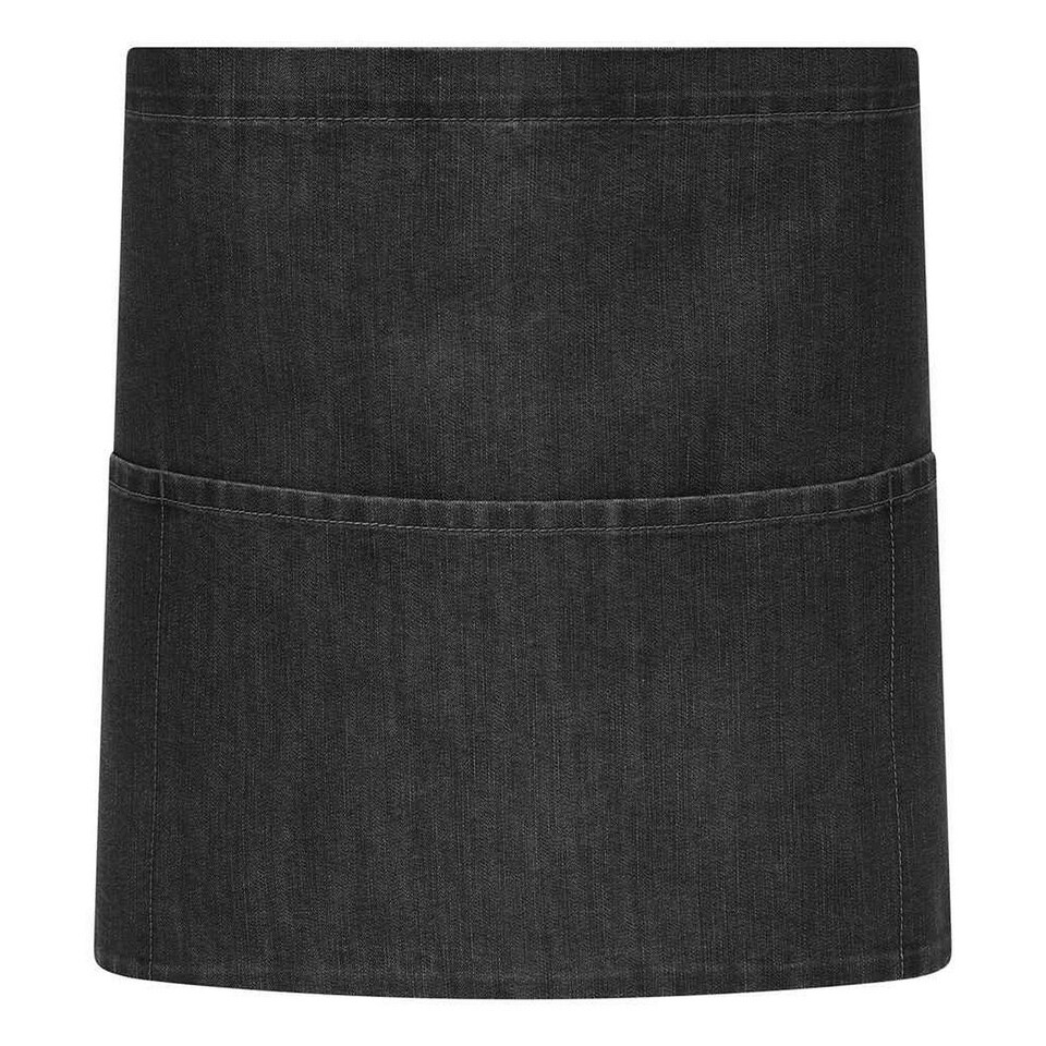 image 1 of Brand Lab Unisex Adult Denim Short Apron - Grey Denim - One Size