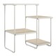 image 1 of Dante Plant Stand with Shelves Natural Cream | NATURAL