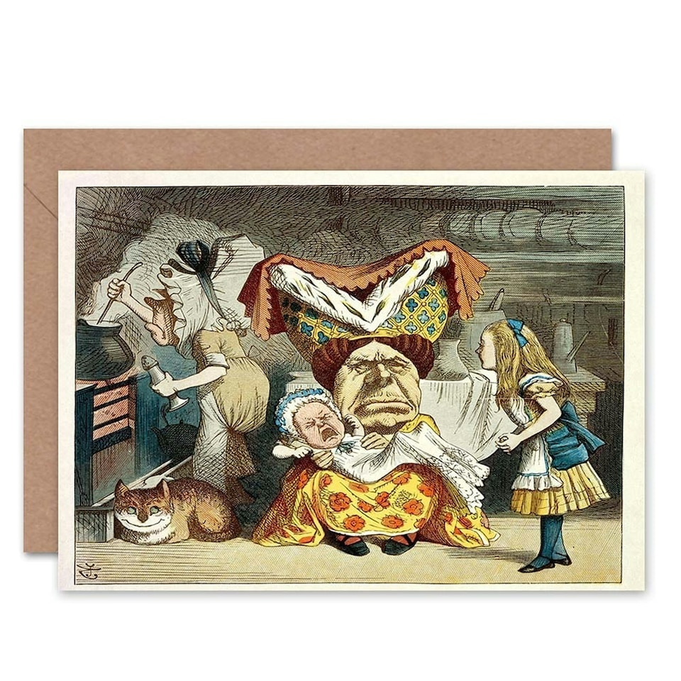 image 1 of Alice in Wonderland Tenniel Queen Art Card