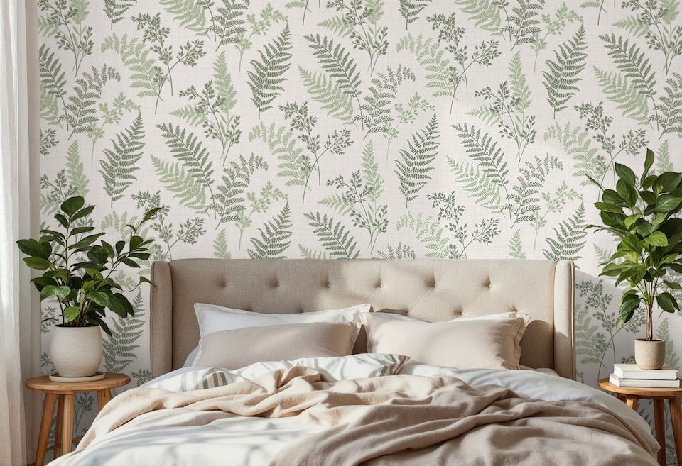 image 1 of Fine Decor FD43769 Fern Green Wallpaper, Green
