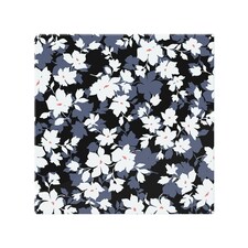 White Black & Purple Flowers Splash Back | White