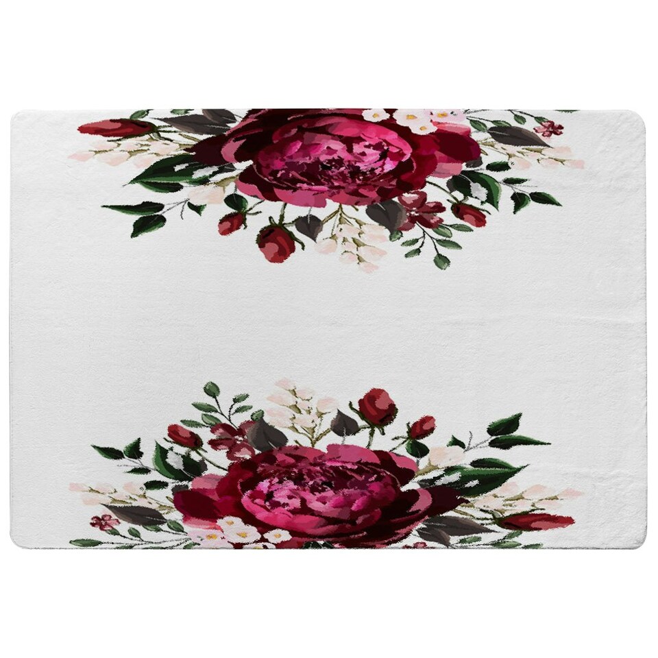 image 1 of Open Roses (Rug) Pink | XL: 160x230cm