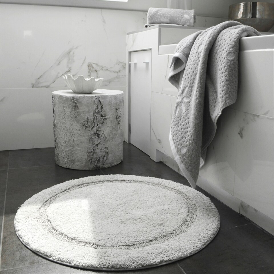 image 1 of Luxury Marrakesh Floral Geo Patterned Towels - 100% Cotton Grey | Dove Grey | Hand towel
