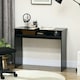 image 6 of HOMCOM Computer Desk Writing Table Study Workstation Storage Black Wood Grain