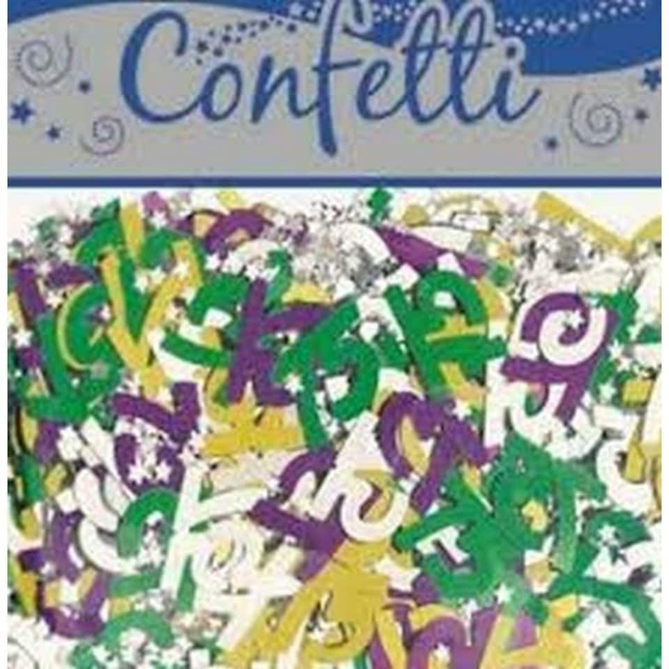 Amscan Confetti 75th Table Decoration - Multicoloured - One Size