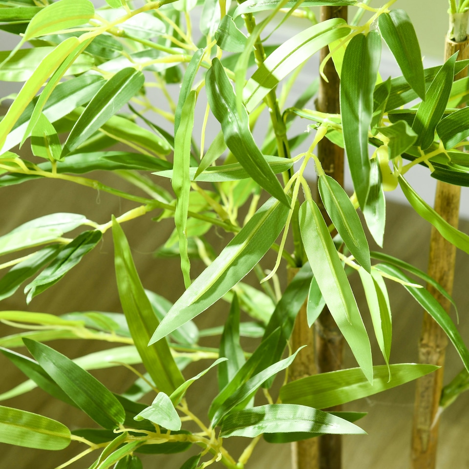 image 1 of Artificial Plant Bamboo Artificial Tree Height 120 cm with Pot
