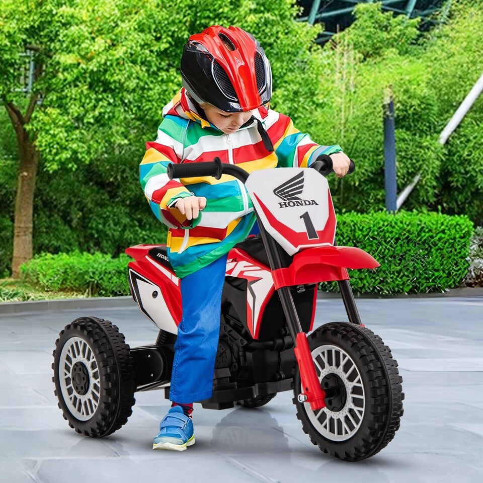 image 1 of COSTWAY Honda Licensed Kids Ride On Motorbike Powered Red