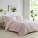 image 1 of Portfolio Home Gingham Check Bedding Duvet Cover Set With Pillow Cases Pink | Single