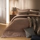 image 1 of OHS Thermal Soft Teddy Fleece Duvet Cover Bedding Set | Brown | Mink | King