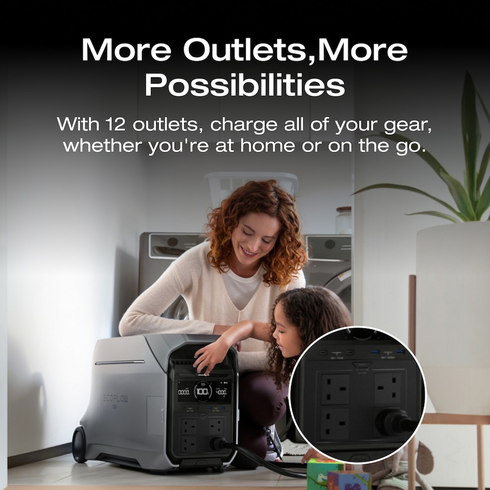 image 1 of EcoFlow Delta Pro 3 Portable Power Station with 4kw capacity & 8000w max power output