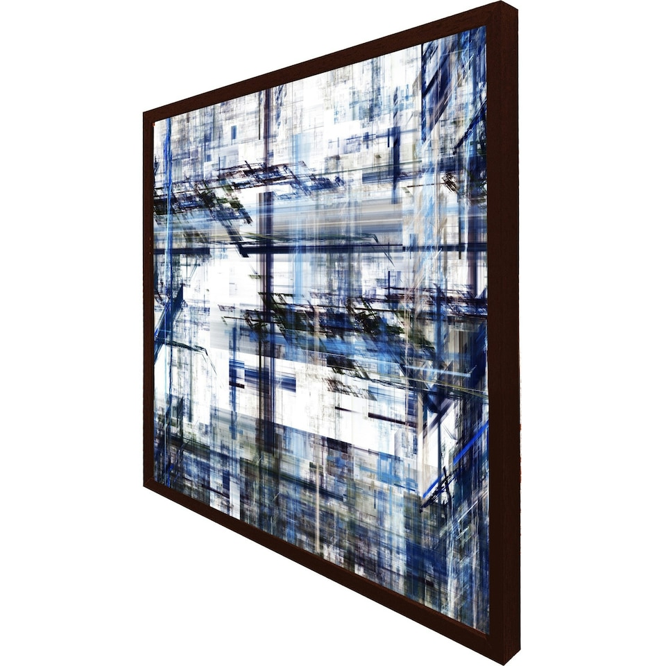 image 1 of Blue grunge pattern (Picutre Frame) Grey | S