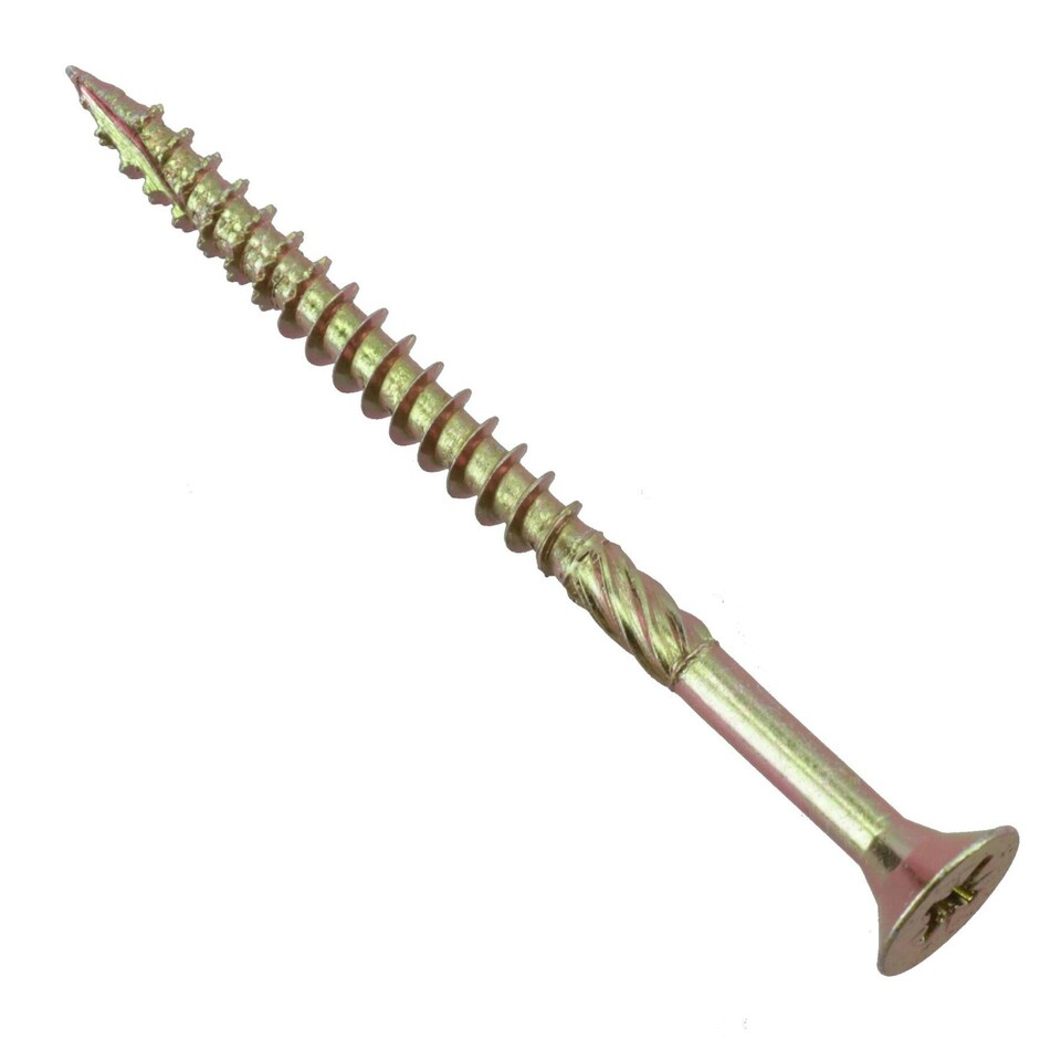 image 1 of Countersunk Wood Screws 5.0 x 70mm Serrated Edge Prevent Splitting PZ2 100pc