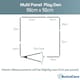 image 4 of Bettacare Pet Pen with Mat, 92cm x 92cm, Grey, 70cm High | Grey