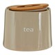 image 4 of Interiors By Premier Functional Design Beige Ceramic Tea Canister, Chic Design Ceramic Canister, Durable Canister For Ingredients