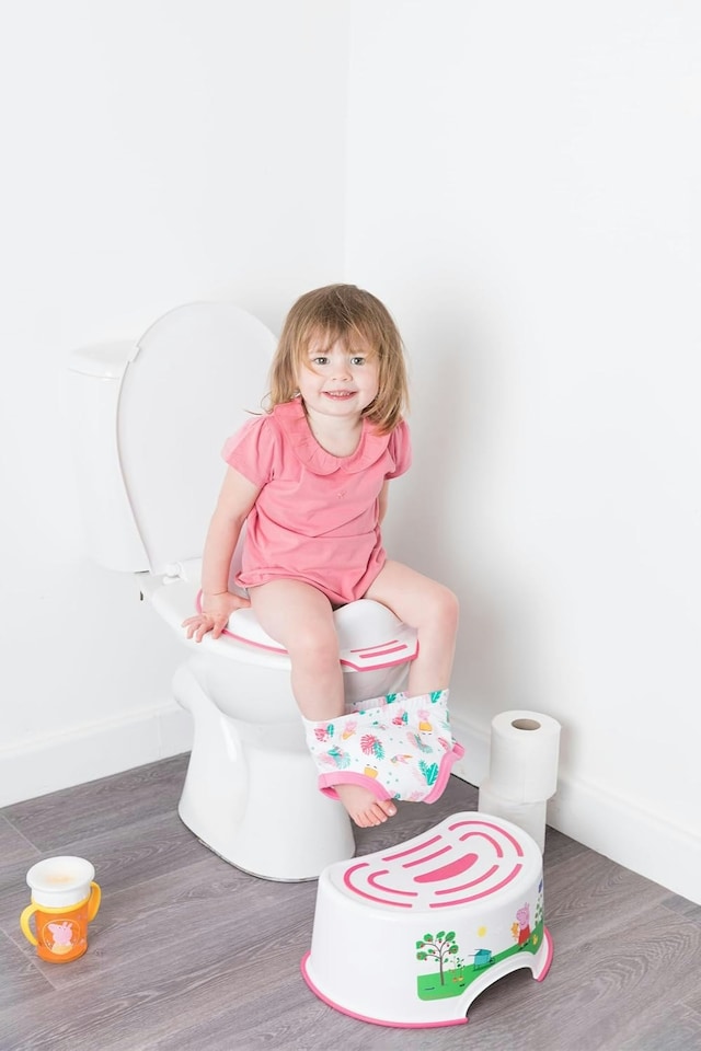 image 1 of Peppa Pig Pink Non Slip Potty, Training Seat and Step Stool