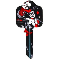 DC Comics Harley Quinn Door Key - Black/Red - One Size