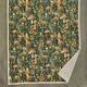 image 3 of Mushroom Sage Woodland Print Flannel Throw with Sherpa Fleece – 140x180cm Green | Sage