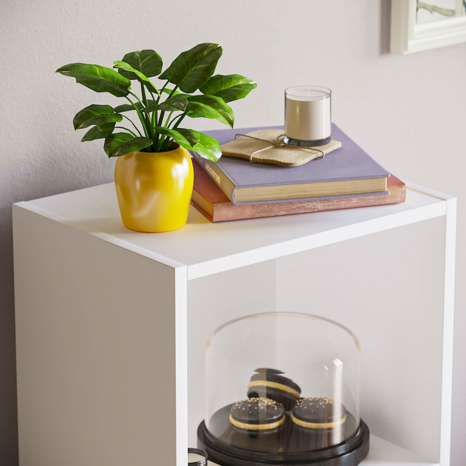 image 1 of Vida Designs Oxford 3 Tier Cube Bookcase Display Storage, White