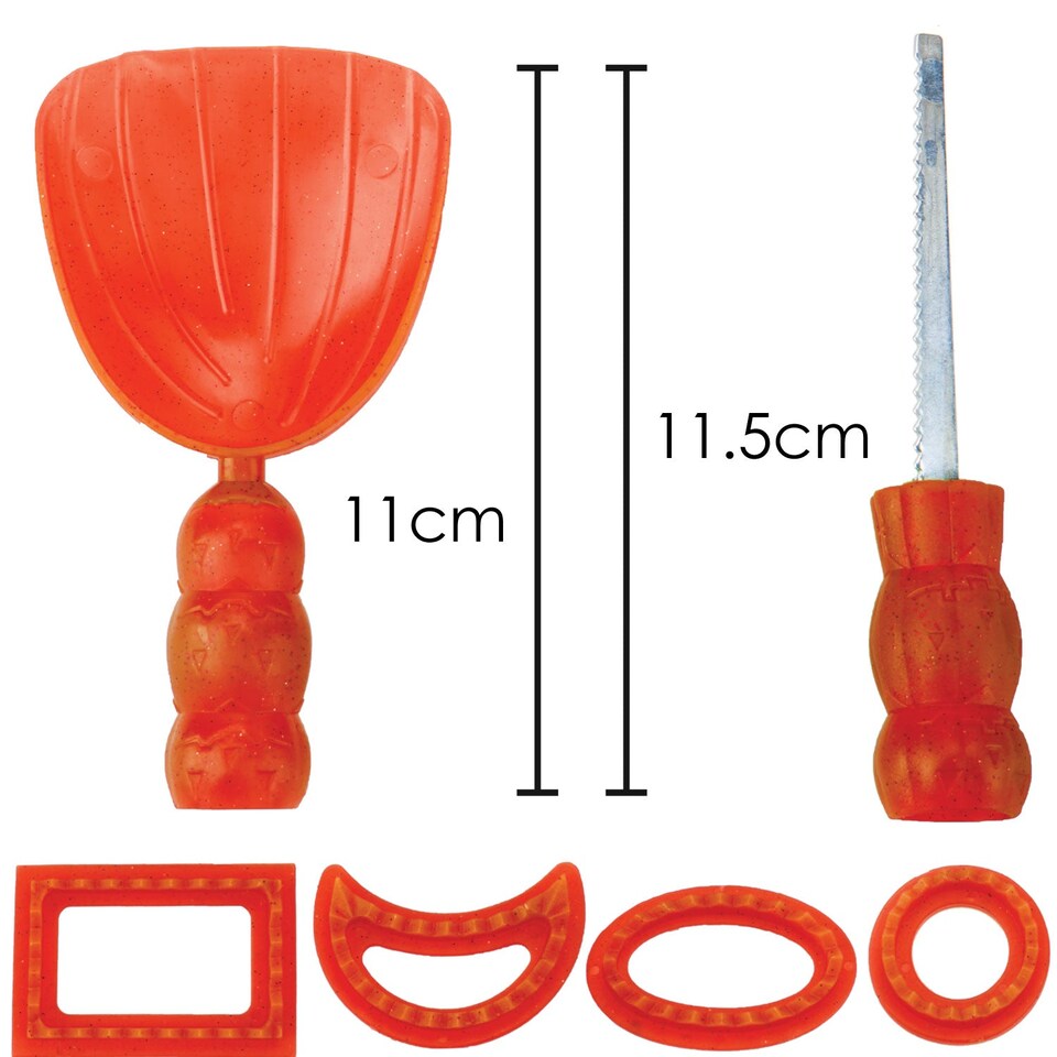 image 1 of VFM e-Store 6-Piece Halloween Pumpkin Carving Set - Carver, Scoop, 4 Cutting Shapes