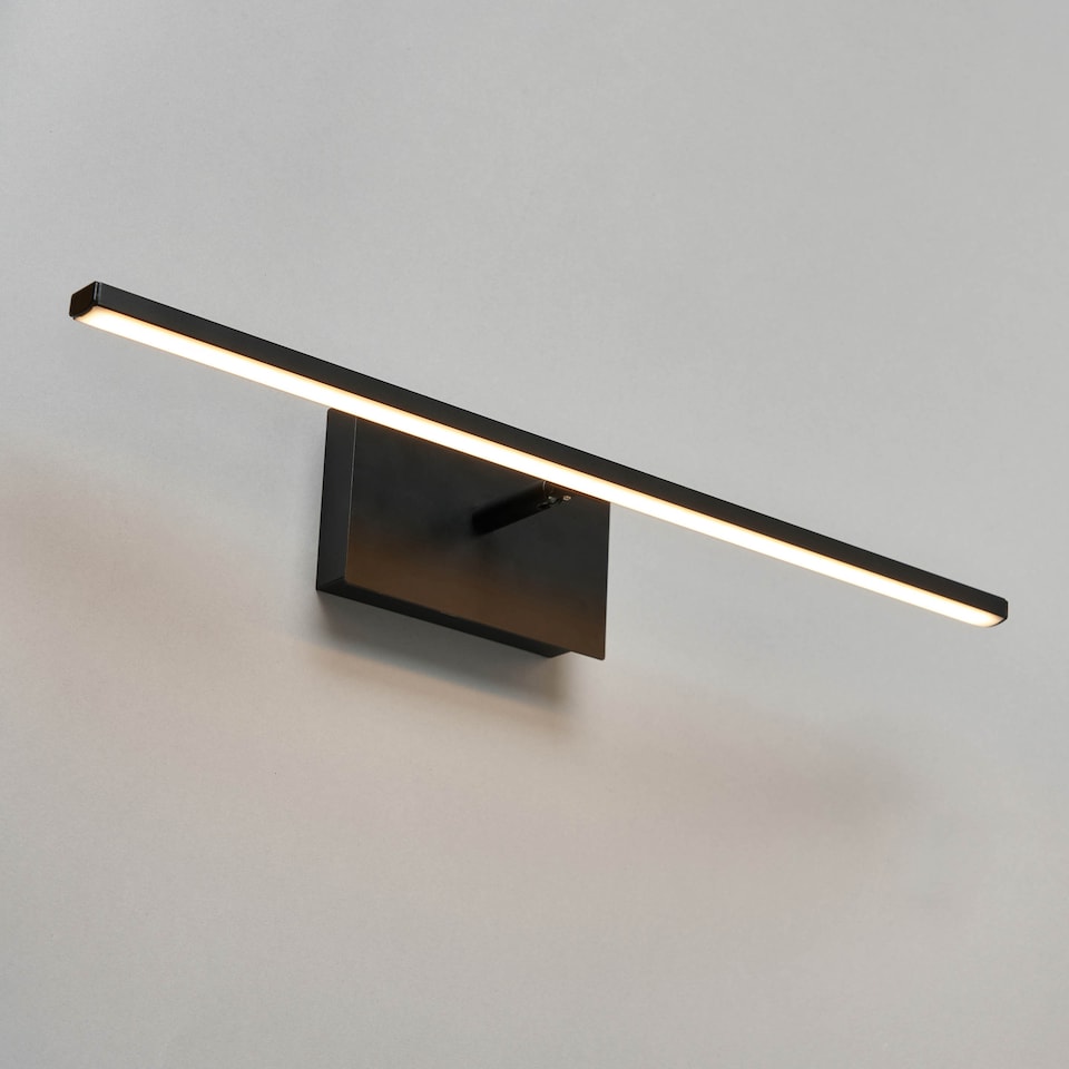 image 1 of BHS Dougie Rechargeable Picture Wall Light | Black | Black | 1