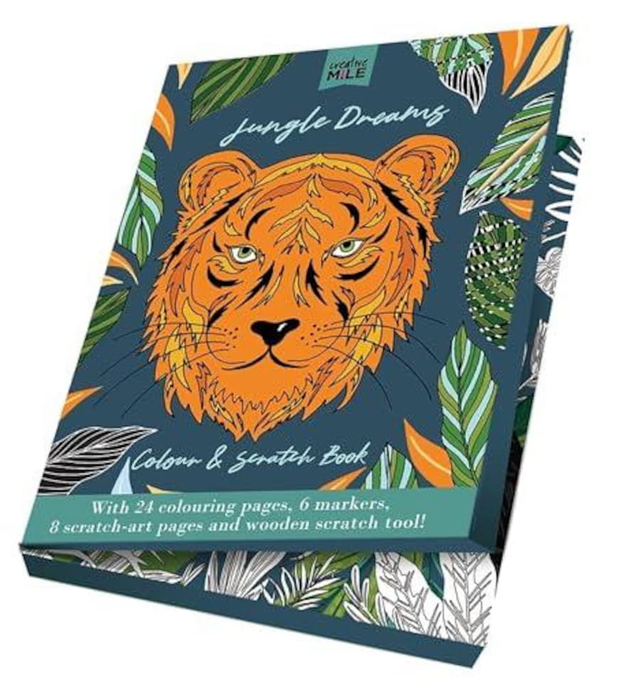 Jungle Dreams Colour and Scratch Book Hardback