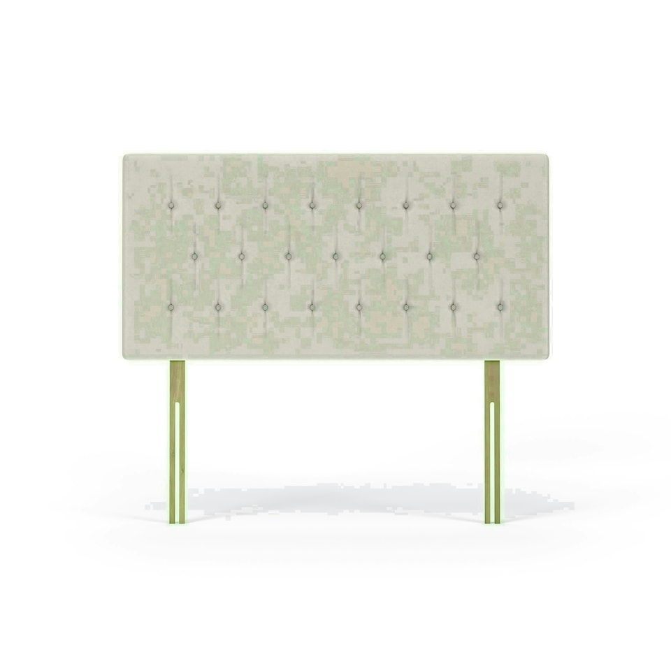 Lona Cream Naples Velvet Headboard Small Double N/A